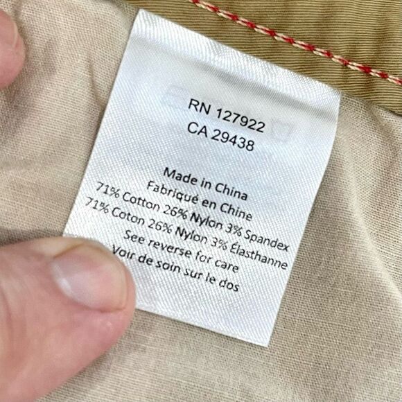 Mountain Khakis LODO shorts, Slim Fit. Khaki. Size 38. - Picture 7 of 9